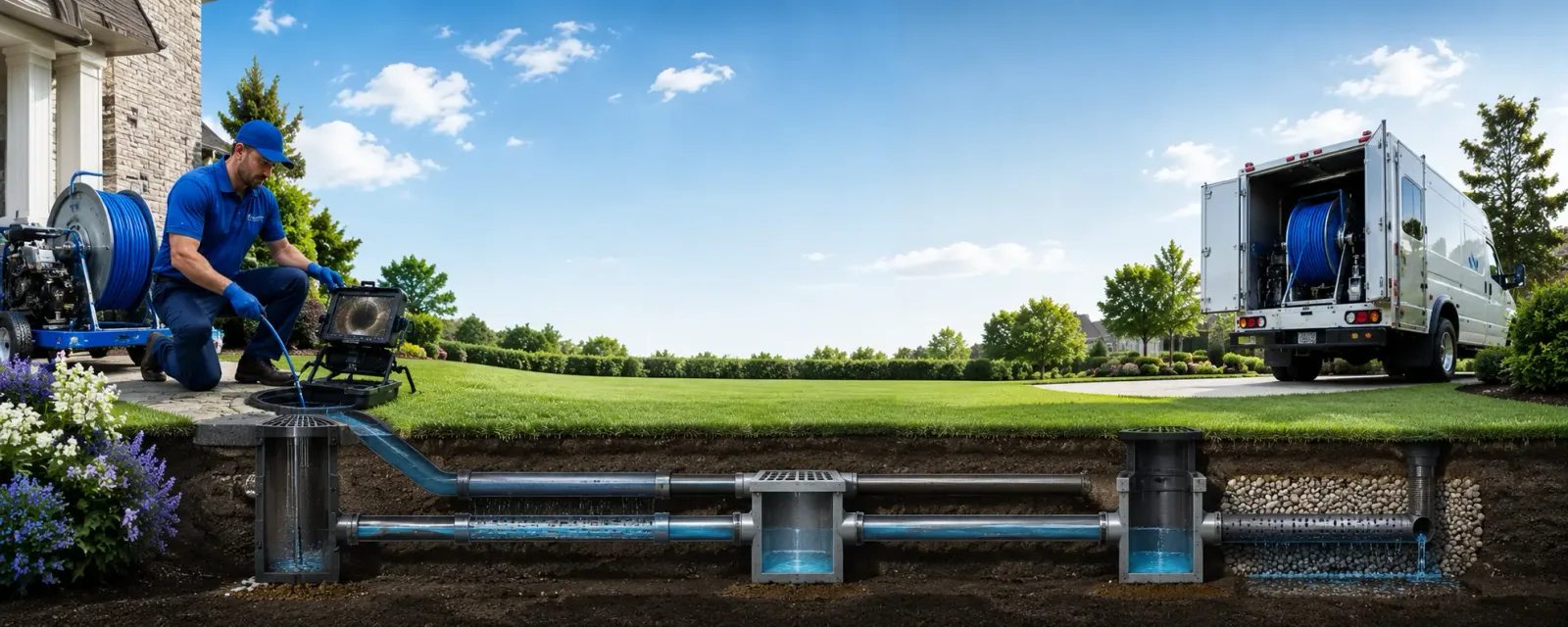 Outdoor drain cleaning information for Churubusco, IN